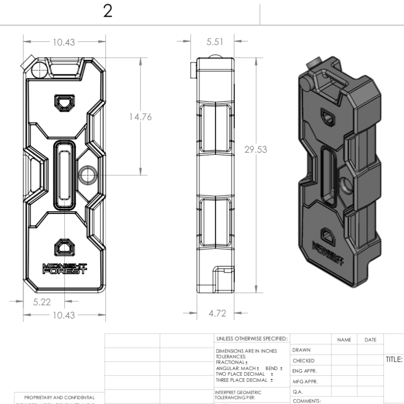 4 Gal Slot Mount – Rain Flare